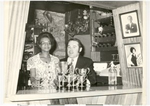 Tony and Lalel Bullimore (owners of The Bamboo Club) (courtesy of the Bamboo Club Collection, Bristol Record Office)