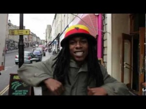 Rapper Buggsy in his 'Bris Ting' music video